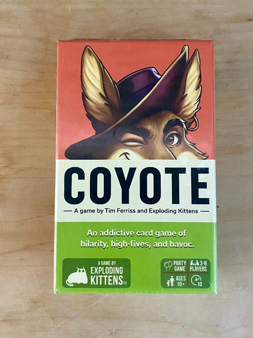 Coyote: A Game by Tim Ferriss and Exploding Kittens - Card Game for 10yrs+, New.